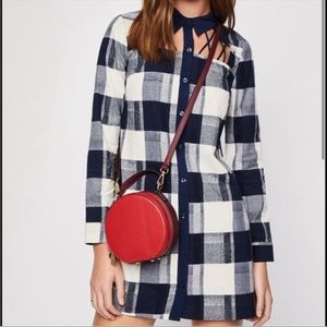 BCBG flannel plaid dress
